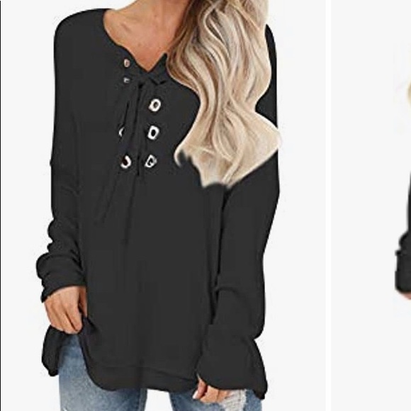 NWT Waffle Knit Top - Picture 2 of 3